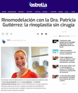 Rinomodelación con la Dra. Patricia Gutiérrez: la rinoplastia sin cirugía.